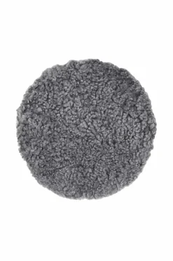 Online Skinnwille Fåreskindshynde rund Curly Gotland Grey