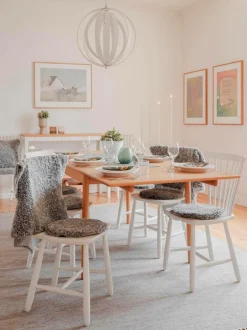 Best Skinnwille Fåreskindshynde firkantet Curly Gotland Grey