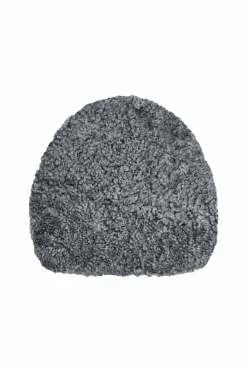 Clearance Skinnwille Fåreskindshynde formet Curly Charcoal grey silver