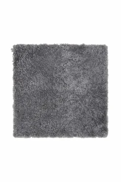 New Skinnwille Pelshynde fåreskind firkantet Curly Gotland Grey