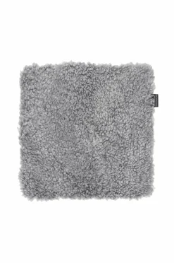 Discount Skinnwille Pelshynde fåreskind firkantet Curly Charcoal grey silver