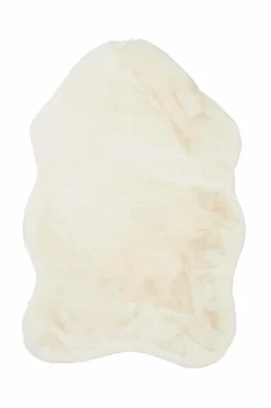 Best Skinnwille Pelstæppe Fluffy Ivory