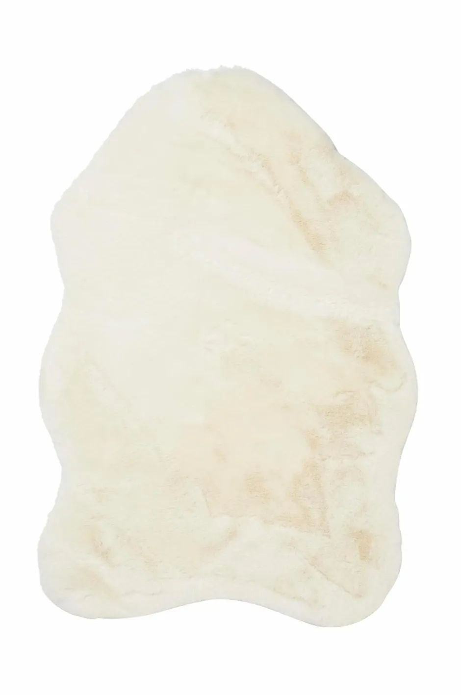 Best Skinnwille Pelstæppe Fluffy Ivory