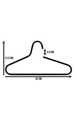 Clearance Spinder Design Bøjler (sæt med 5 stk.) Victorie Hvid