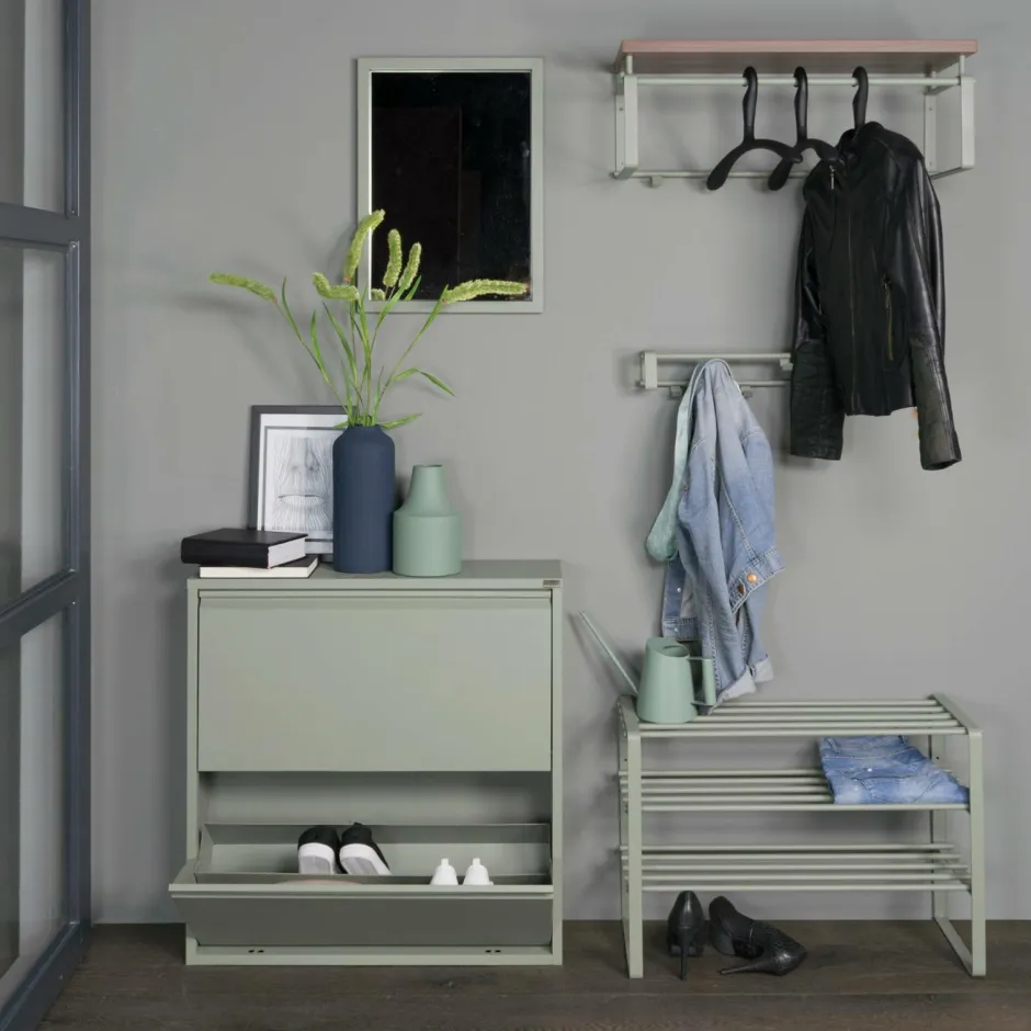 Clearance Spinder Design Spejl Senza M1 Støvet grøn