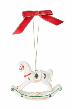 Outlet Spode Ornament Christmas Tree Babys First Horse Multi