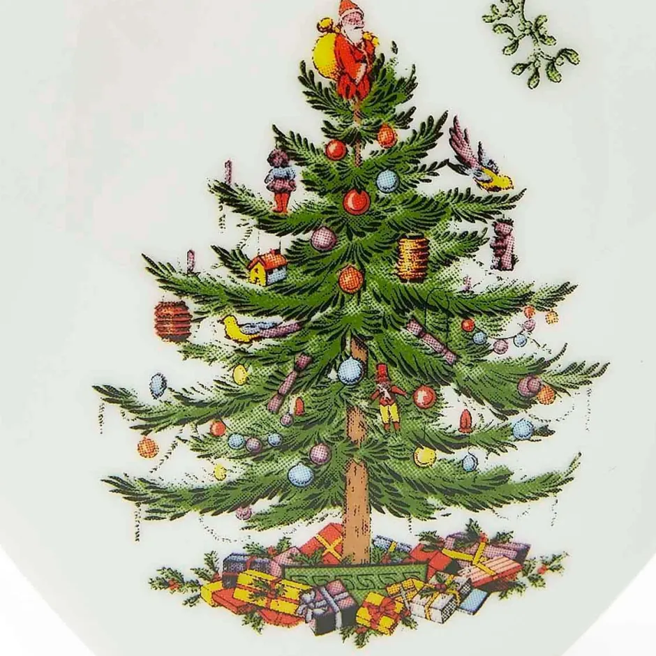 Outlet Spode Ornament Christmas Tree Puffed Heart Multi