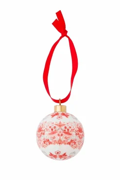 Outlet Spode WM Bauble - Strawberry Thief, Indian Red rød/lyserød/hvid