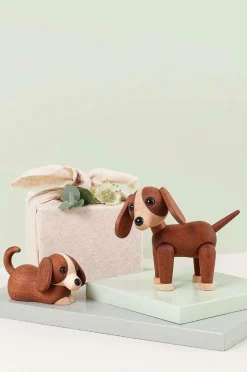 Sale Spring Copenhagen Trædekoration Twix Hund 11 cm Brun