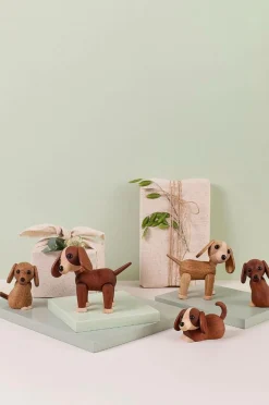 Sale Spring Copenhagen Trædekoration Twix Hund 11 cm Brun