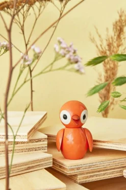 Sale Spring Copenhagen Trædekoration Spring Birds 6,5 cm Optimistisk orange