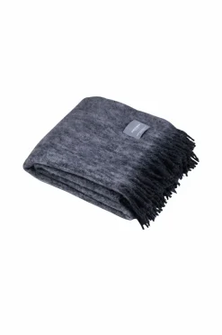 Best Stackelbergs Plaid Mohair Blanket Melange Black / Skiffer Melange