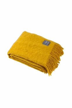 Sale Stackelbergs Plaid Mohair Blanket Mustard