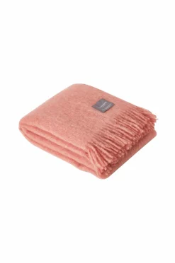 Sale Stackelbergs Plaid Mohair Blanket Antique rose