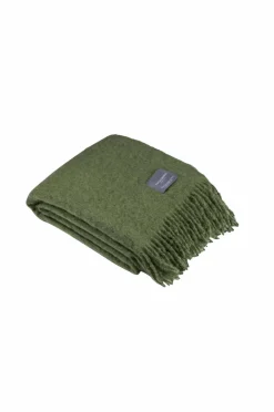 Outlet Stackelbergs Plaid Mohair Blanket Cedar green