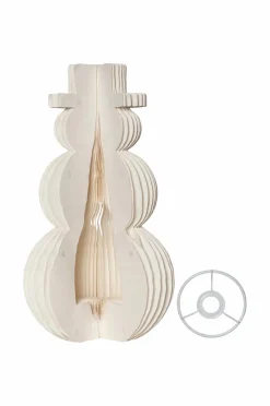 Discount Star Trading Dekoration Snowman 50cm Hvid