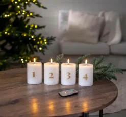 Clearance Star Trading Flamme Advent 4-P Hvid