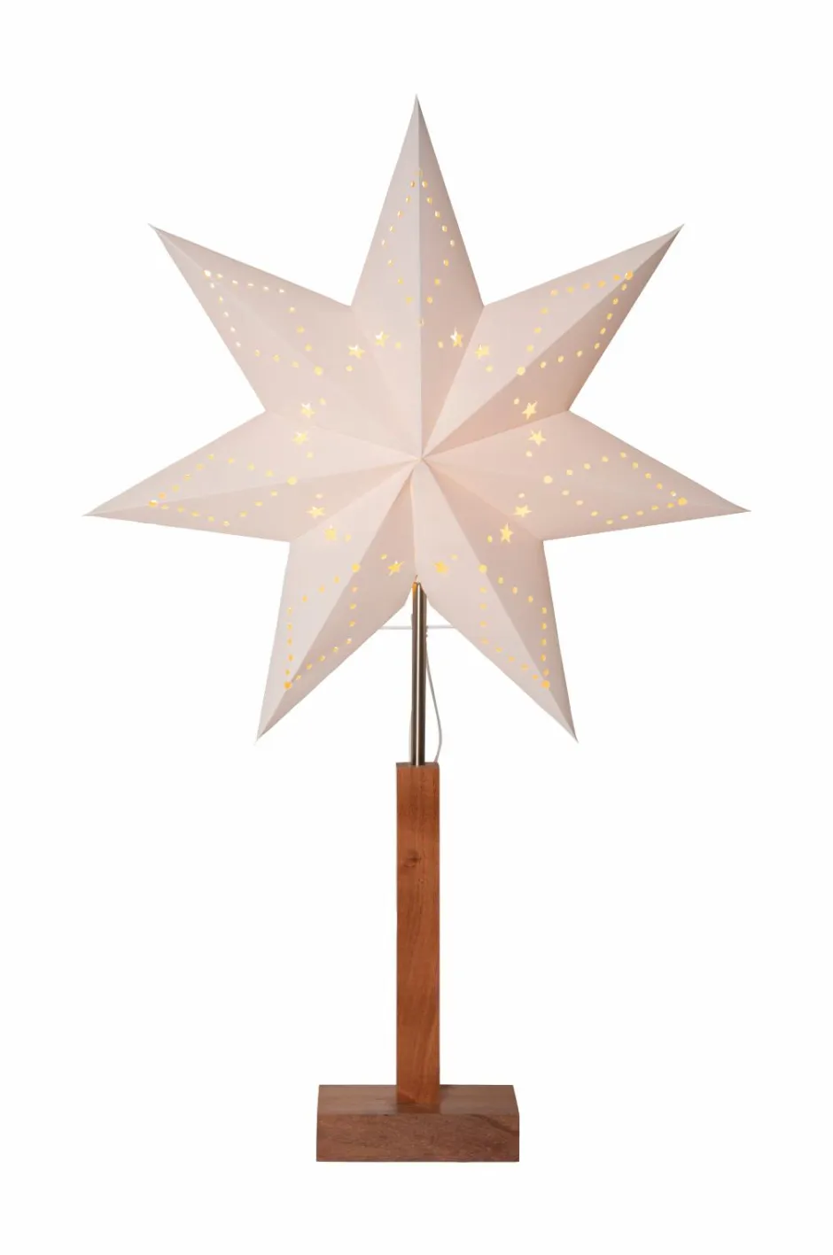 Best Star Trading Karo Stjerne på fod 70 cm Brun