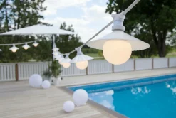 Sale Star Trading LED-pære E27 G95 Outdoor Lighting Hvid