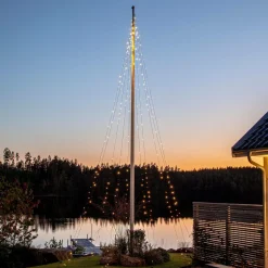 Sale Star Trading Lyskæde skinnende varm hvid 2,8 m Sort