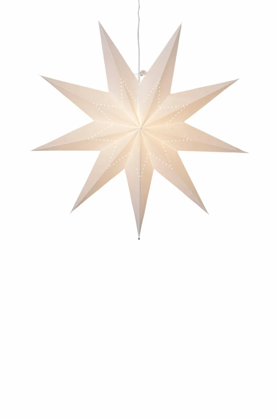 Clearance Star Trading Paperstjerne Lysa 60cm Hvid