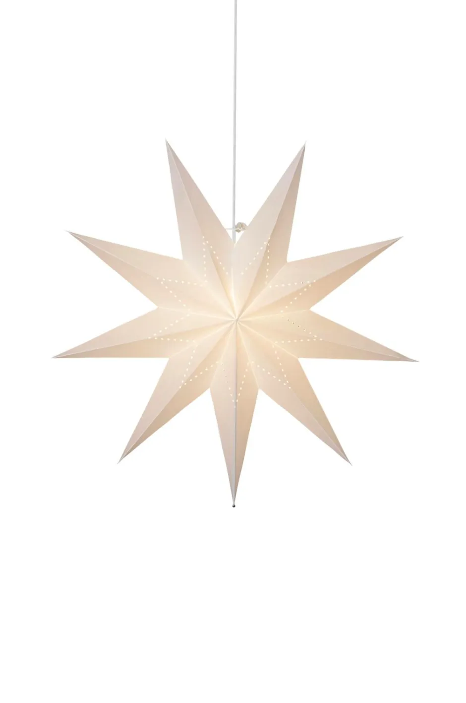 Clearance Star Trading Paperstjerne Lysa 60cm Hvid