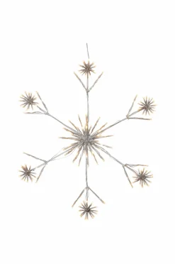 Clearance Star Trading Siluet Flower Snowflake 60 cm Hvid