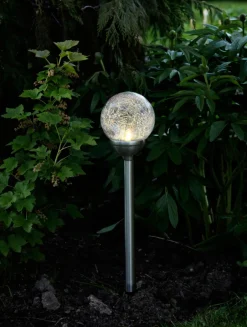 Discount Star Trading Solcellelampe Gångljus Krom