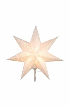 Clearance Star Trading Stjerne Sensy 34cm Hvid