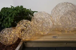 Outlet Star Trading Udendørsdekoration Trassel 80 cm Sølvfarvet