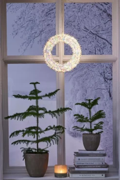 Clearance Star Trading Udendørs krans Magic 30cm Hvid