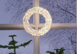 Clearance Star Trading Udendørs krans Magic 30cm Hvid