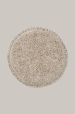 Staycation Badeværelsesmåtte Loose Ø 70 cm Beige