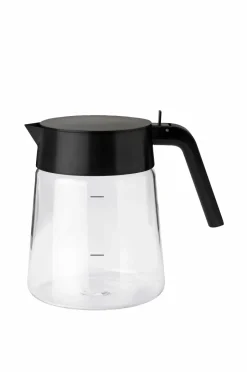 Outlet Stelton Serveringskande/kaffekande af glas Nohr Black Metallic