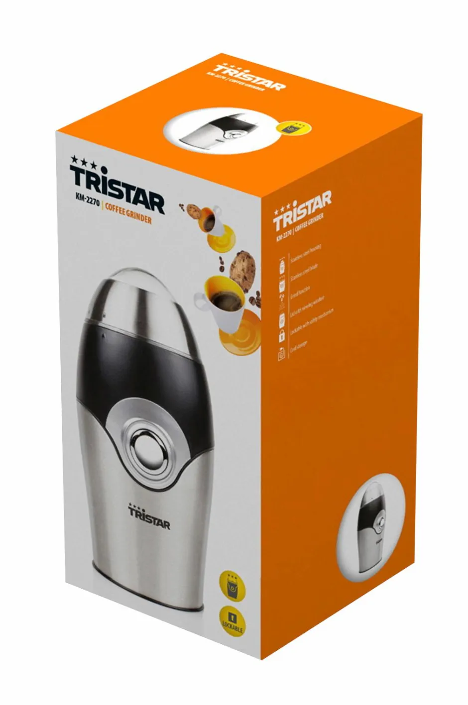 Hot Tristar Kaffekværn rustfrit stål