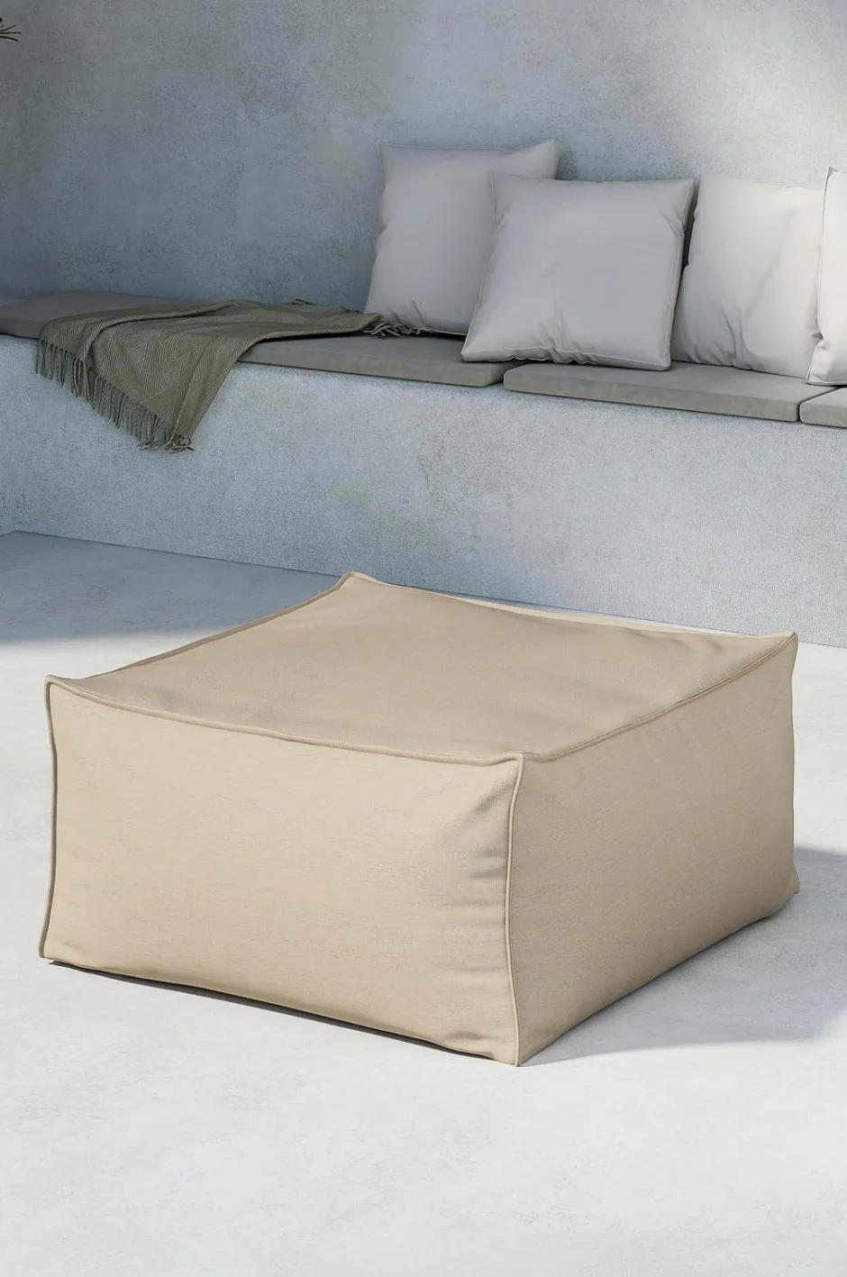 Best Venture Home Rambo ottoman Beige