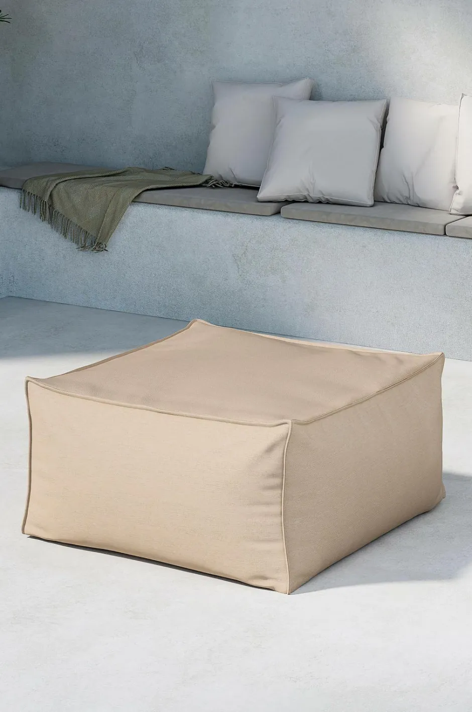 Best Venture Home Rambo ottoman Beige