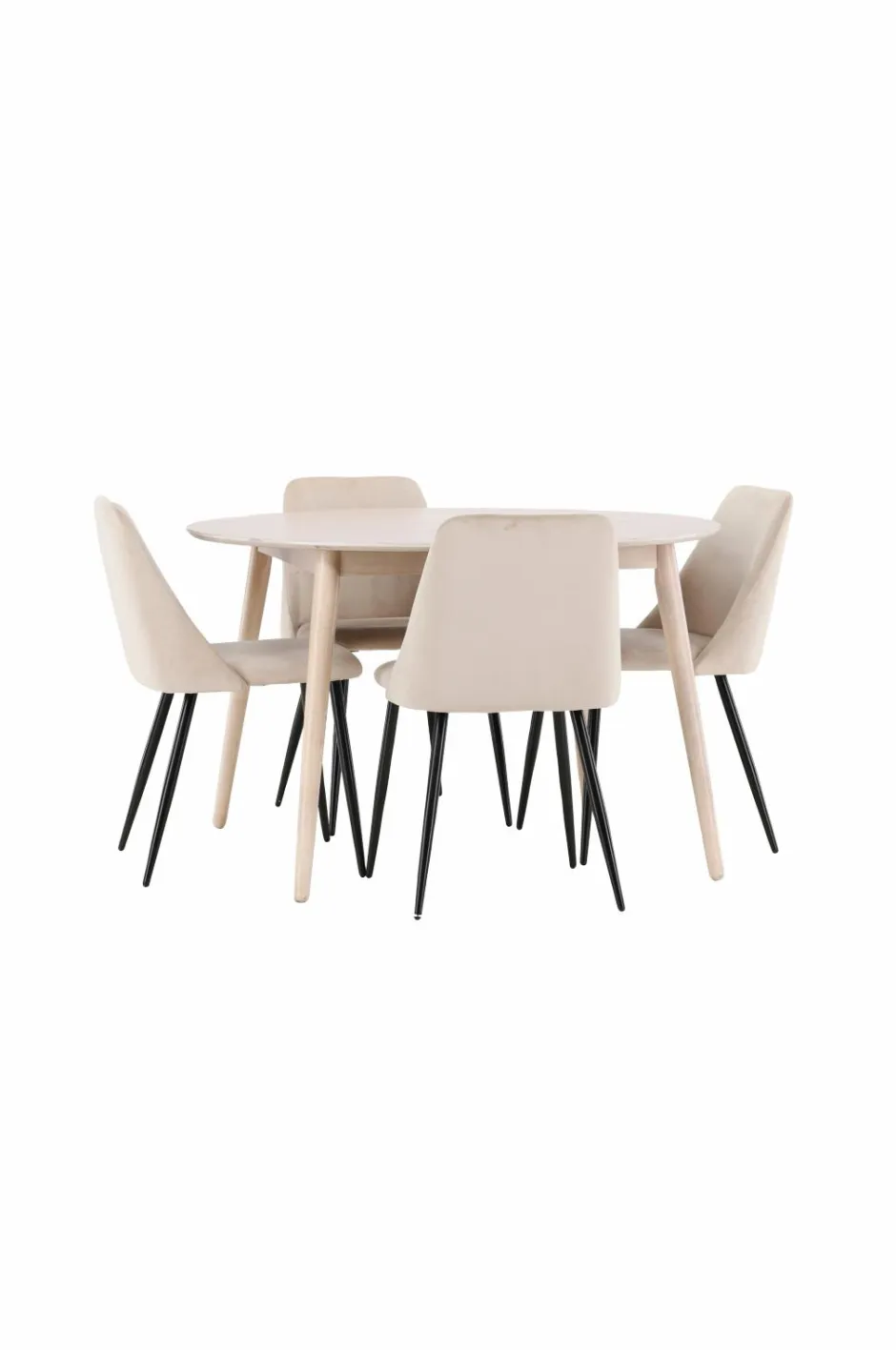 Discount Venture Home Spisebord Flora med stol Night Beige