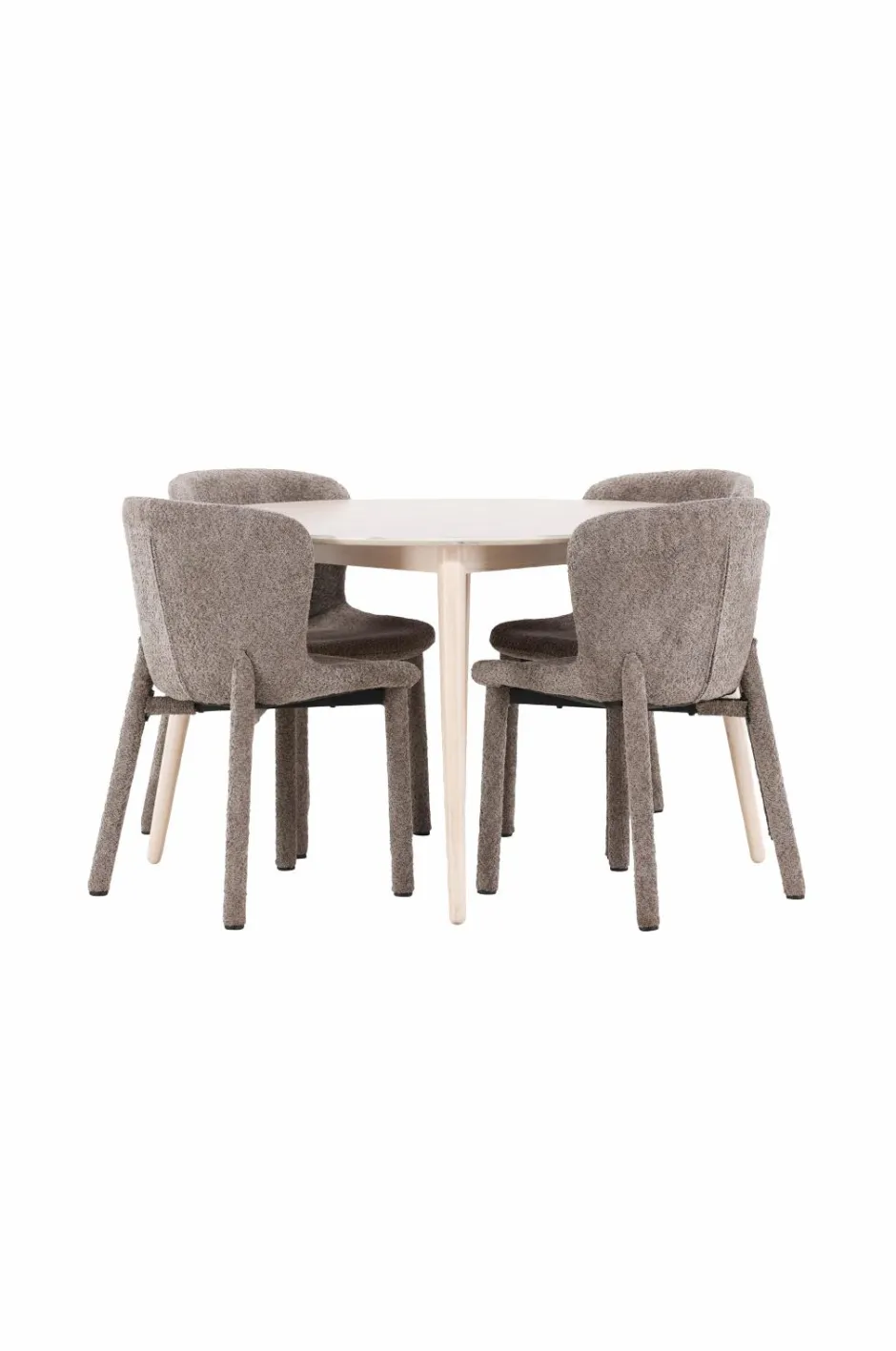 Hot Venture Home Spisebord Flora med Astoria-stol Brun