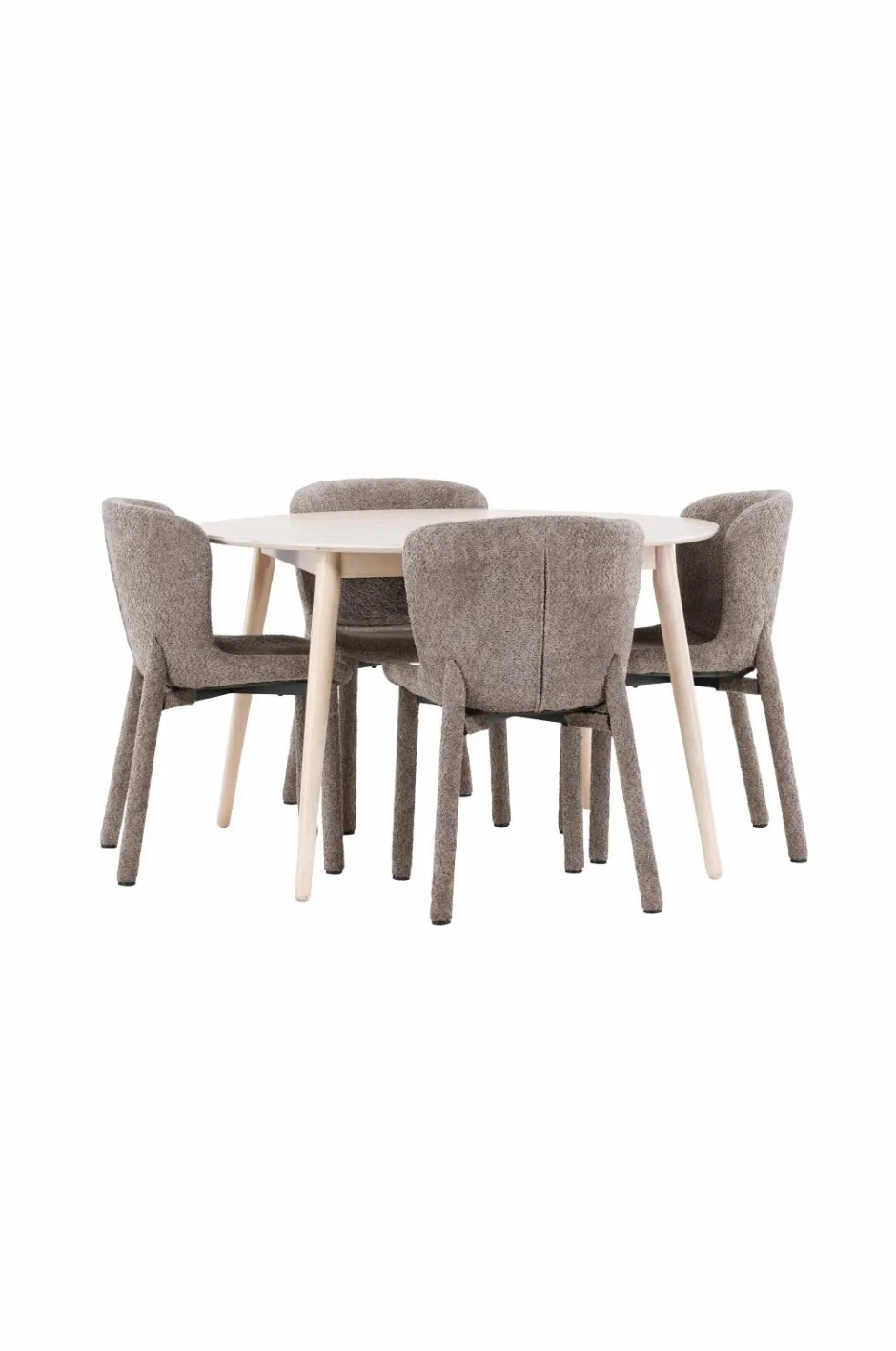 Hot Venture Home Spisebord Flora med Astoria-stol Brun