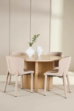 Hot Venture Home Spisebord Strada med Astoria-stol Beige