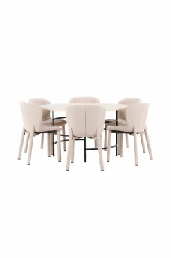 Hot Venture Home Spisebord Copenhagen med Astoria-stol Beige