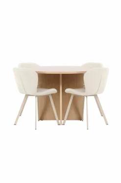 Best Venture Home Spisebord Strada med Lilja-stol Beige