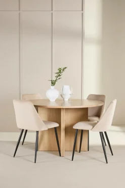 Discount Venture Home Spisebord Strada med stol Night Beige