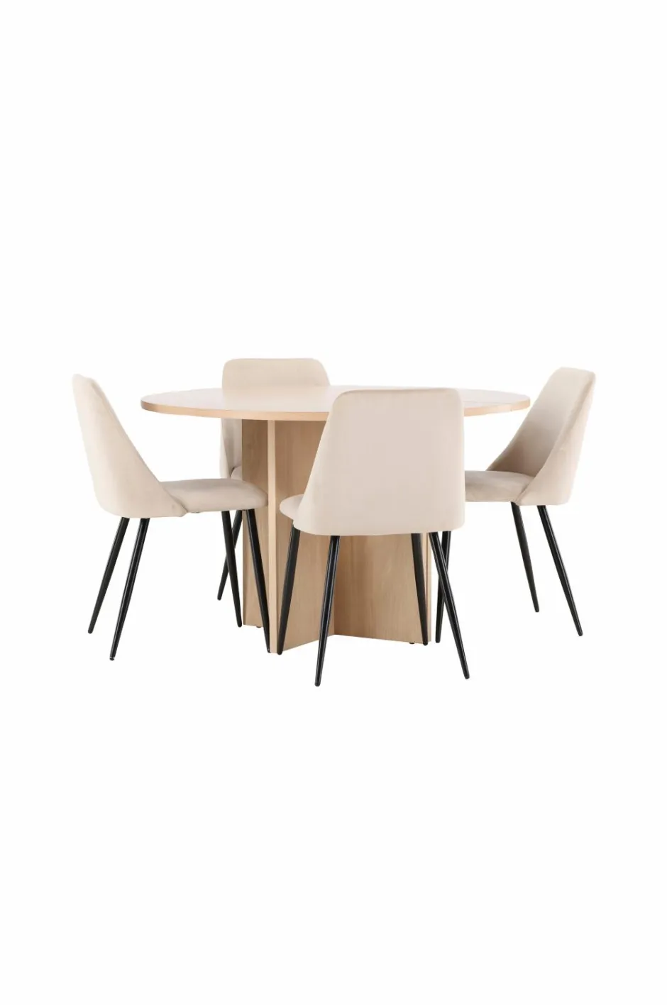 Discount Venture Home Spisebord Strada med stol Night Beige