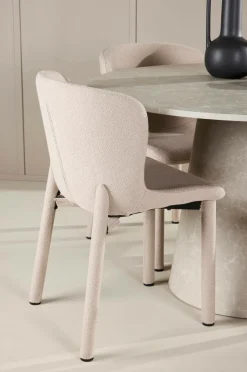 Hot Venture Home Spisebord Lanzo med Astoria-stol Beige