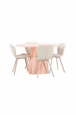 Best Venture Home Spisebord Lanzo med Lilja-stol Beige