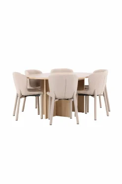Best Venture Home Spisebord Strada med Astoria-stol Beige