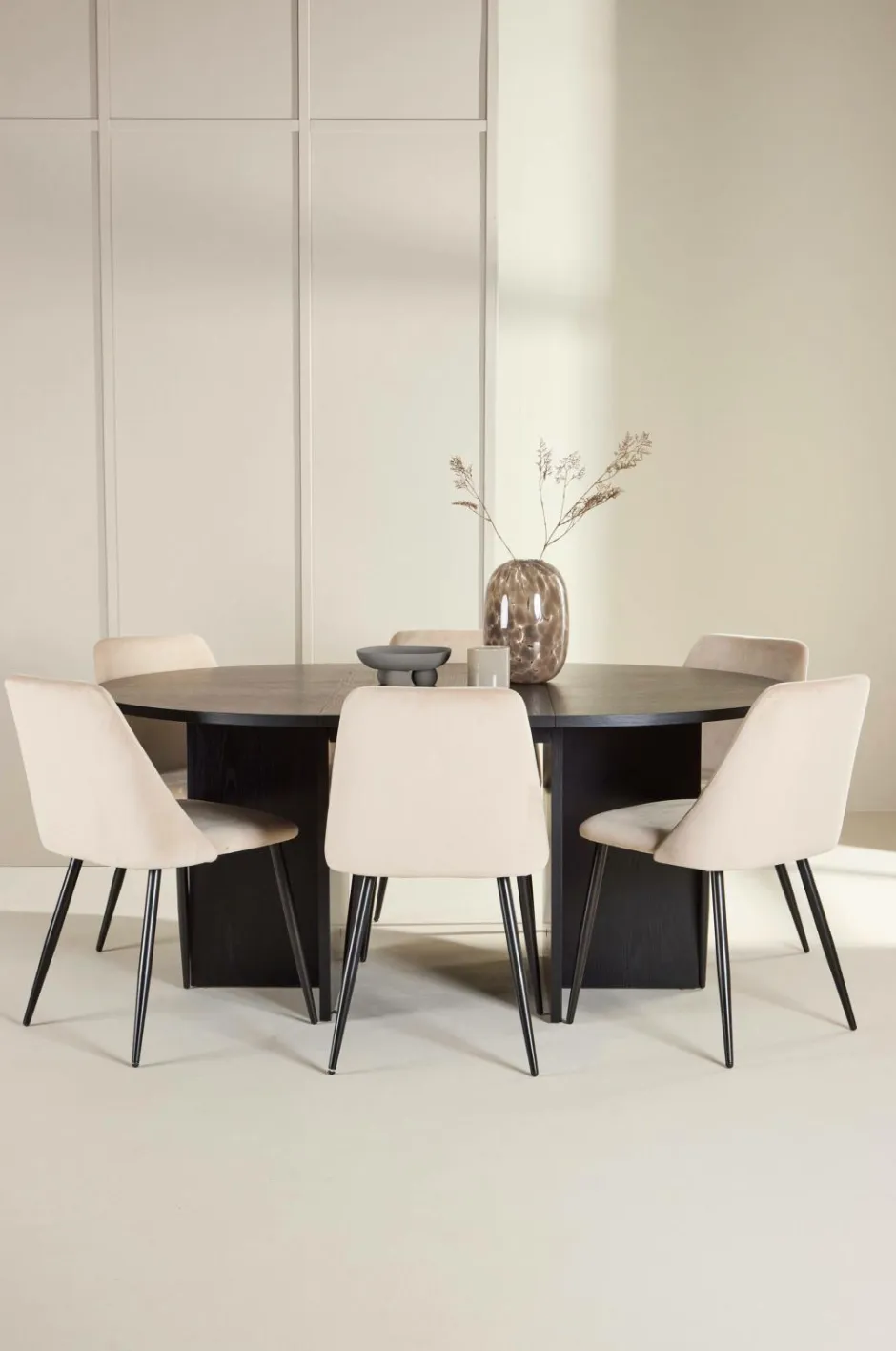 Best Venture Home Spisebord Strada med stol Night Beige