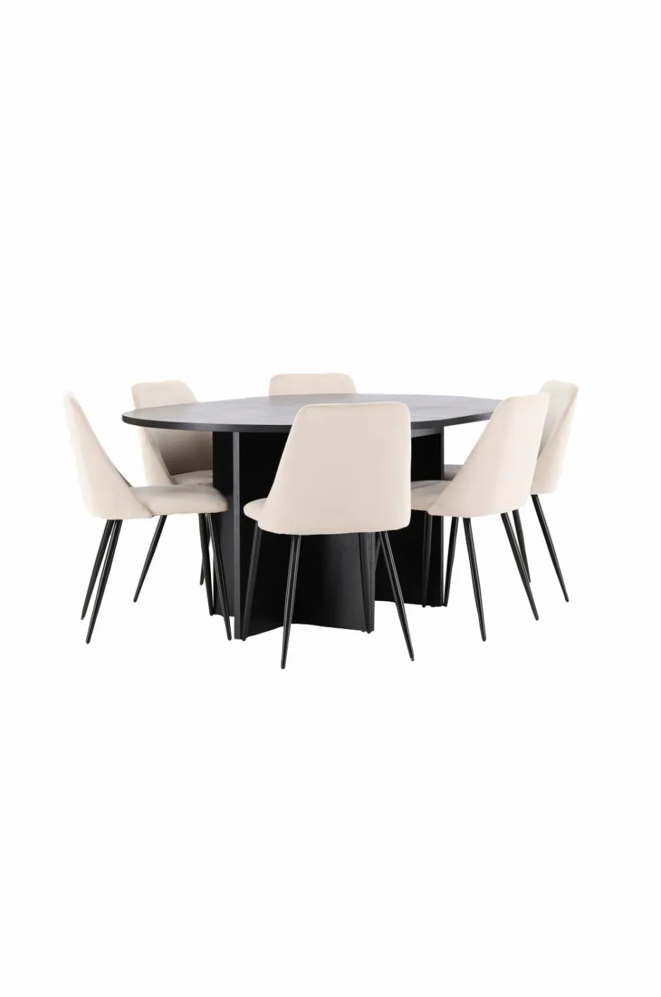 Best Venture Home Spisebord Strada med stol Night Beige